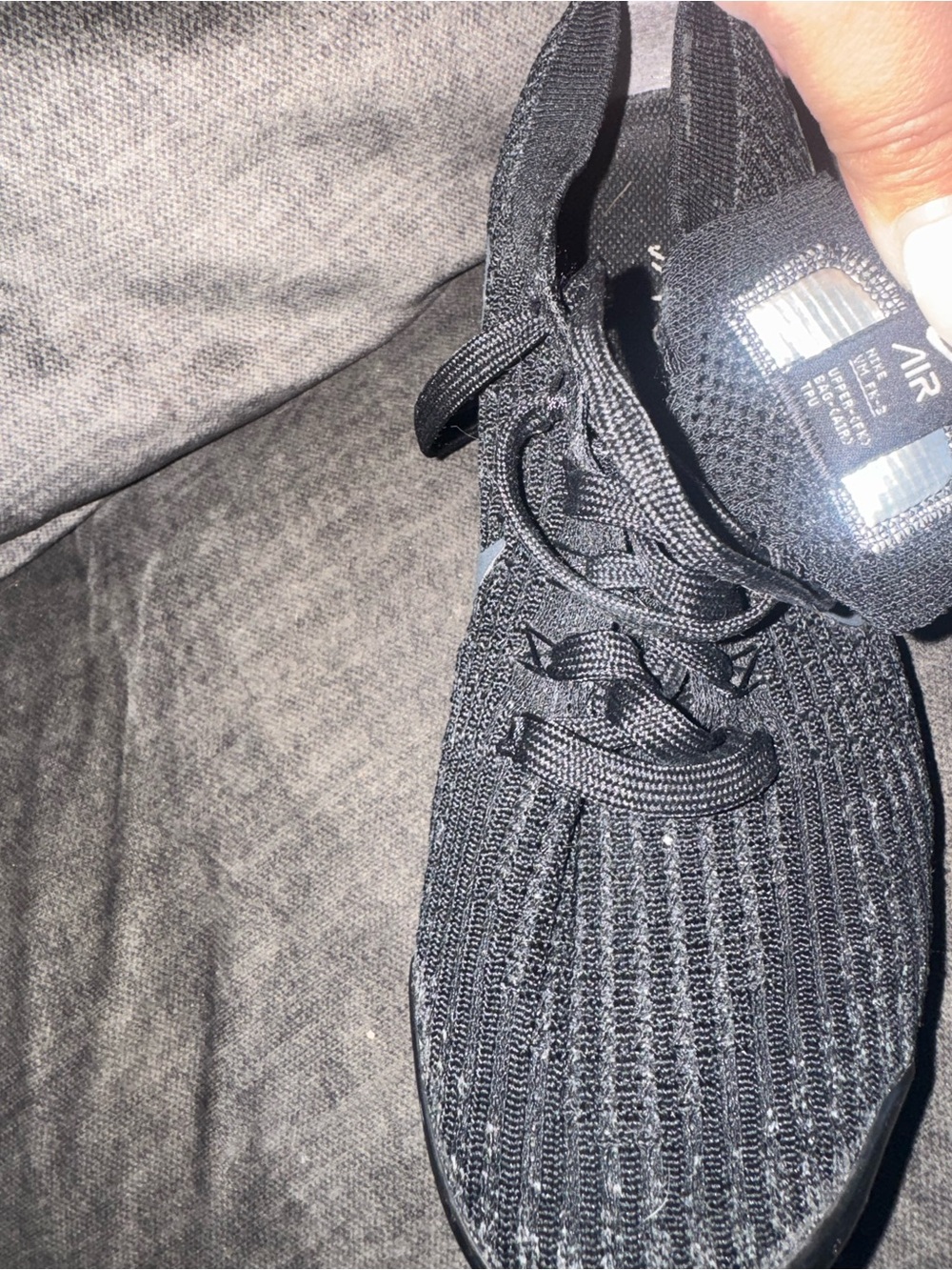 Nike Black Vapormax flyknit - Picture 5 of 7